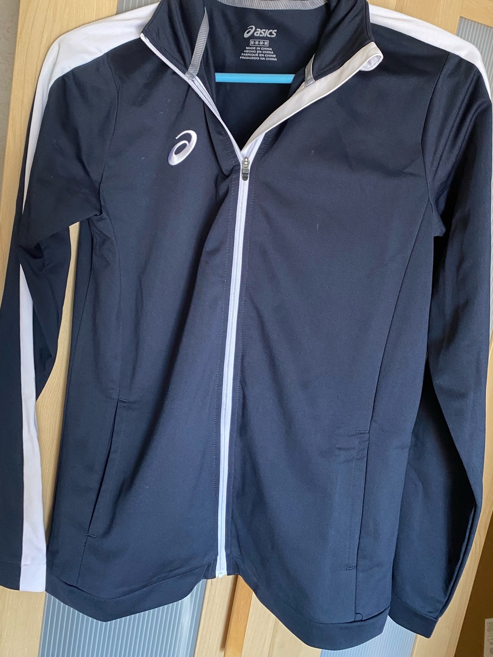 ASICS Navy and White Women's Utility Track Jacket